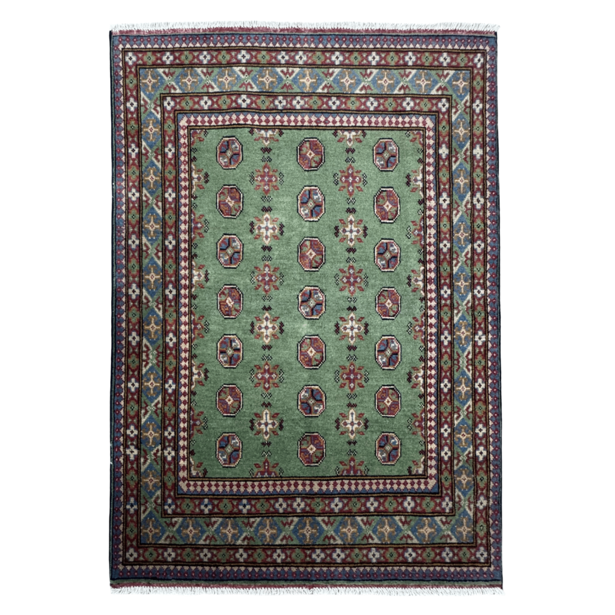 176 x 122 cm Hand-Knotted Afghan Akche Rug