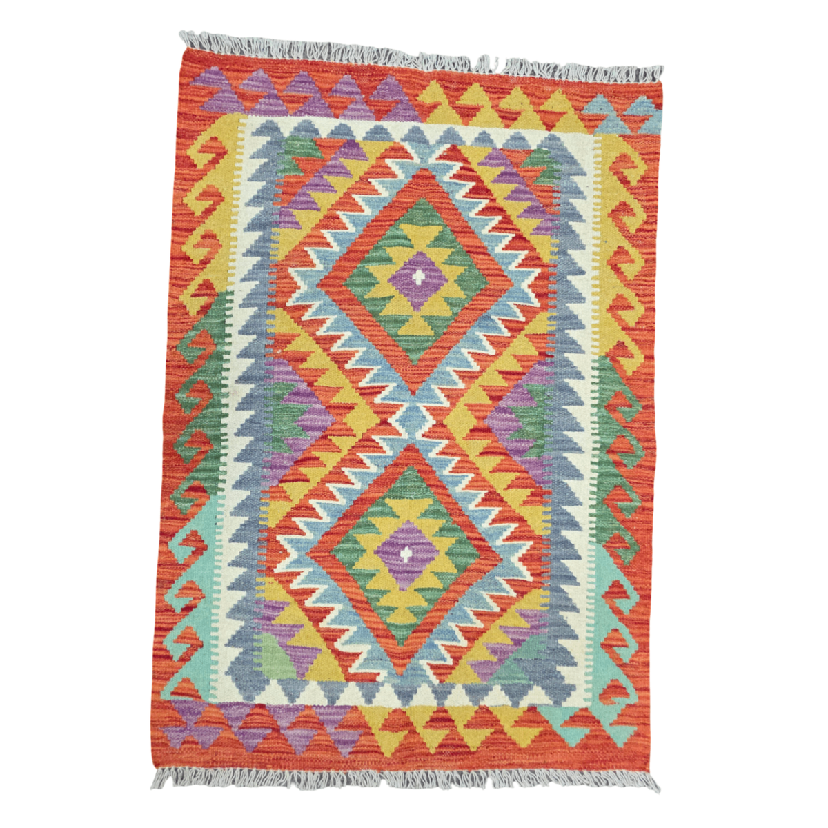 125 x 84 cm Hand Woven Afghan Kilim Rug