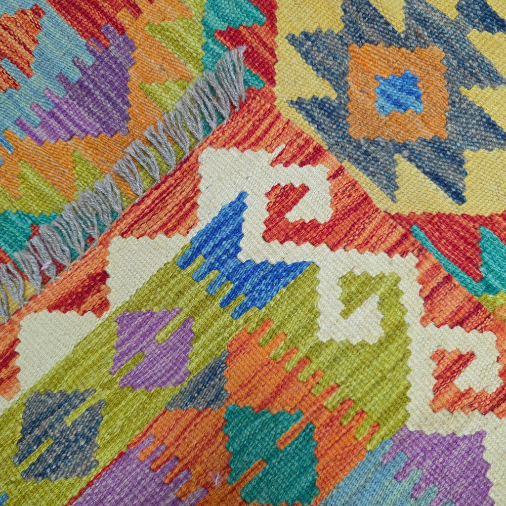 125 x 84 cm Hand Woven Afghan Kilim Rug