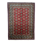 179 x 124 cm Hand-Knotted Afghan Akche Rug