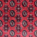 193 x 150 cm Hand-Knotted Afghan Bokhara Akche Rug