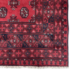 193 x 150 cm Hand-Knotted Afghan Bokhara Akche Rug