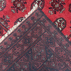 193 x 150 cm Hand-Knotted Afghan Bokhara Akche Rug