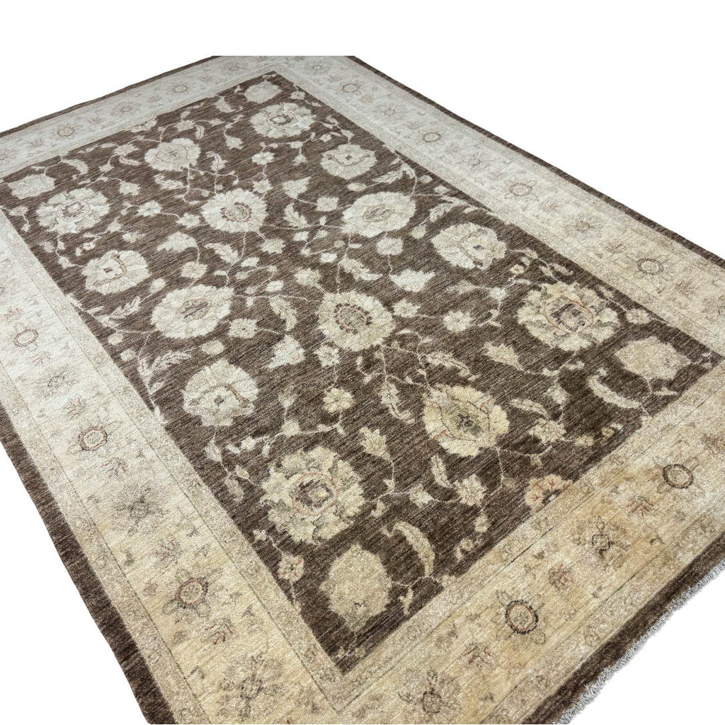 275 x 181 cm Hand-Knotted Afghan Soft Tone Chobi Rug