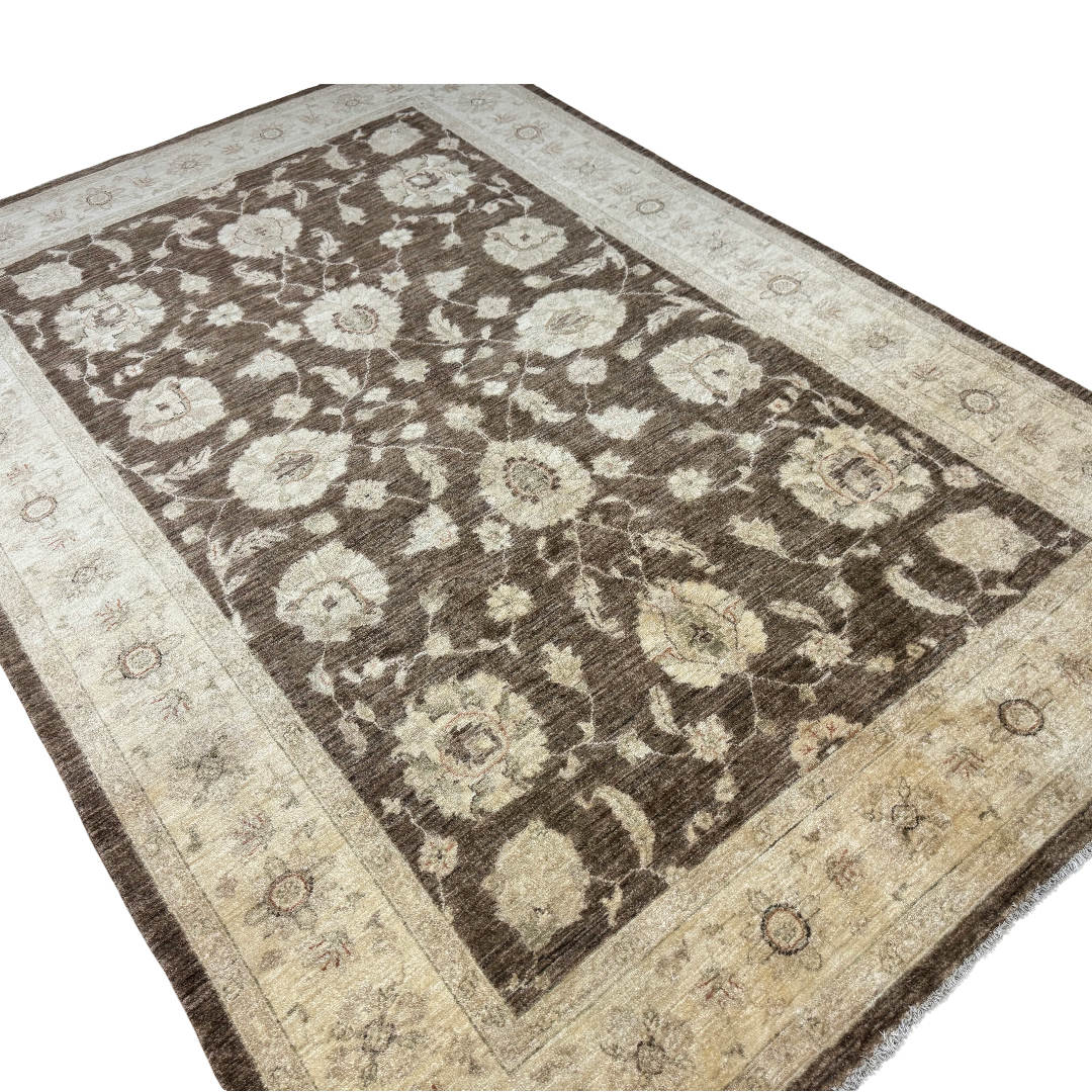 275 x 181 cm Hand-Knotted Afghan Soft Tone Chobi Rug