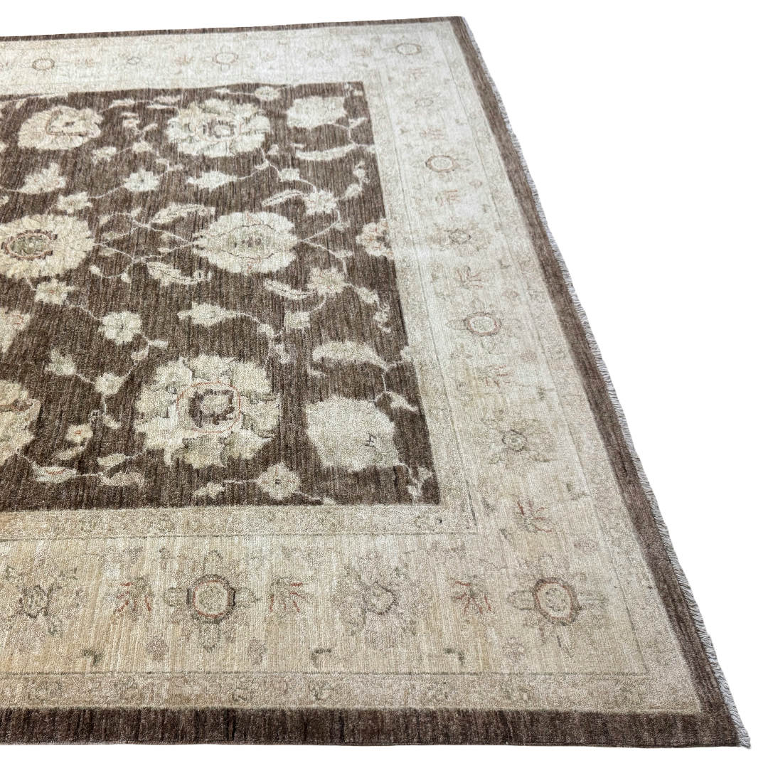 275 x 181 cm Hand-Knotted Afghan Soft Tone Chobi Rug