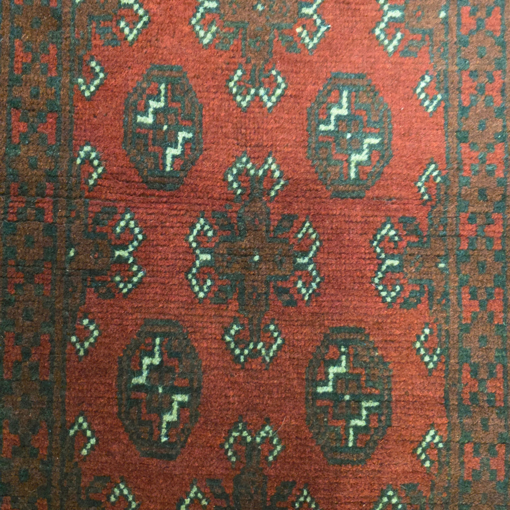 289 x 75 cm Red Afghan Bokhara Runner Rug