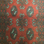 289 x 75 cm Red Afghan Bokhara Runner Rug