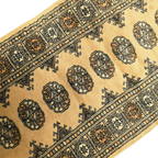 297 x 79 cm Hand Knotted Beige Karachi Bokhara Runner – Wool Rug