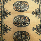 297 x 79 cm Hand Knotted Beige Karachi Bokhara Runner – Wool Rug