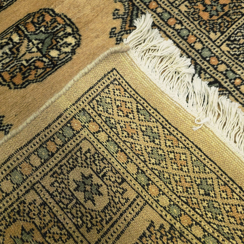 297 x 79 cm Hand Knotted Beige Karachi Bokhara Runner – Wool Rug