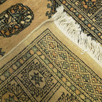 297 x 79 cm Hand Knotted Beige Karachi Bokhara Runner – Wool Rug