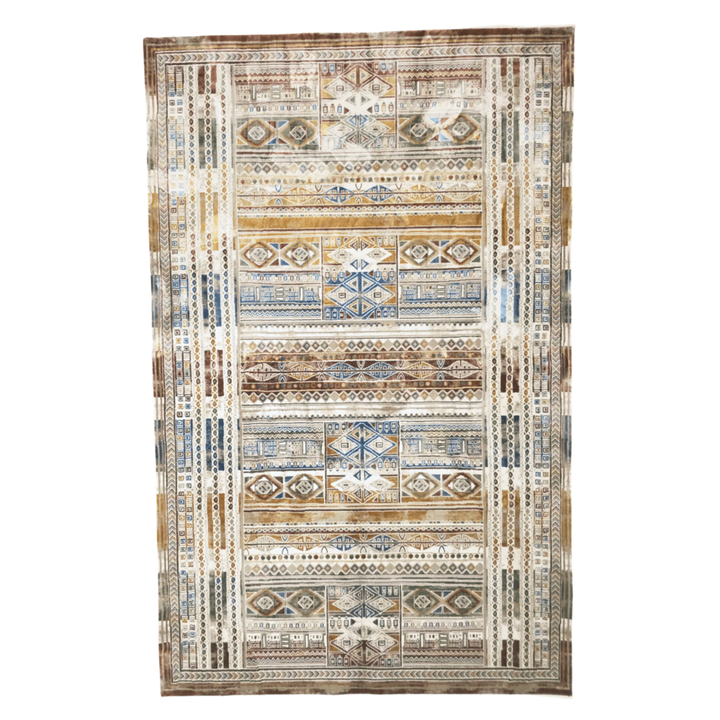 300 x 200 cm Modern Tribal Geometric Design Machine Made Rug