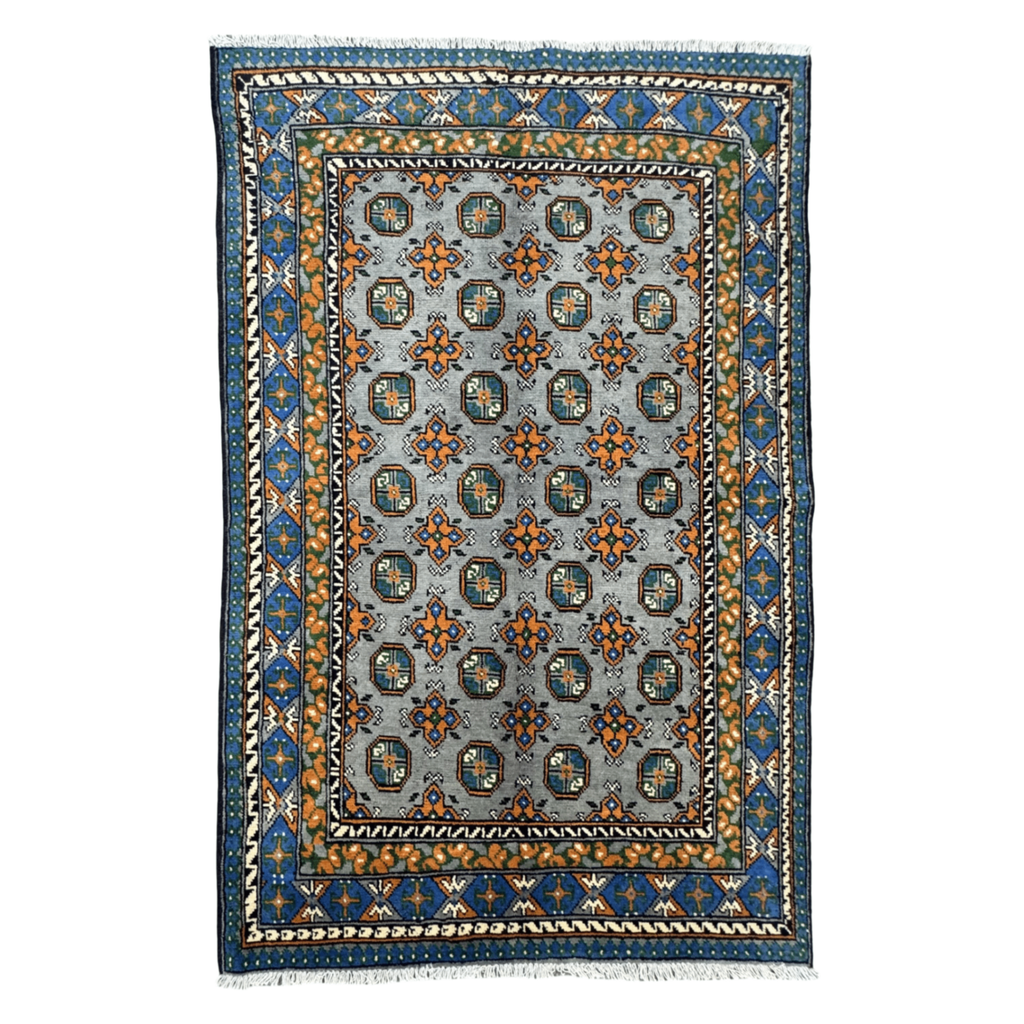 180 x 115 cm Hand-Knotted Afghan Akche Rug