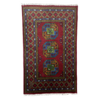 180 x 115 cm Hand-Woven Afghan Akche Rug
