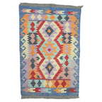 117 x 77 cm Hand Woven Afghan Kilim Rug