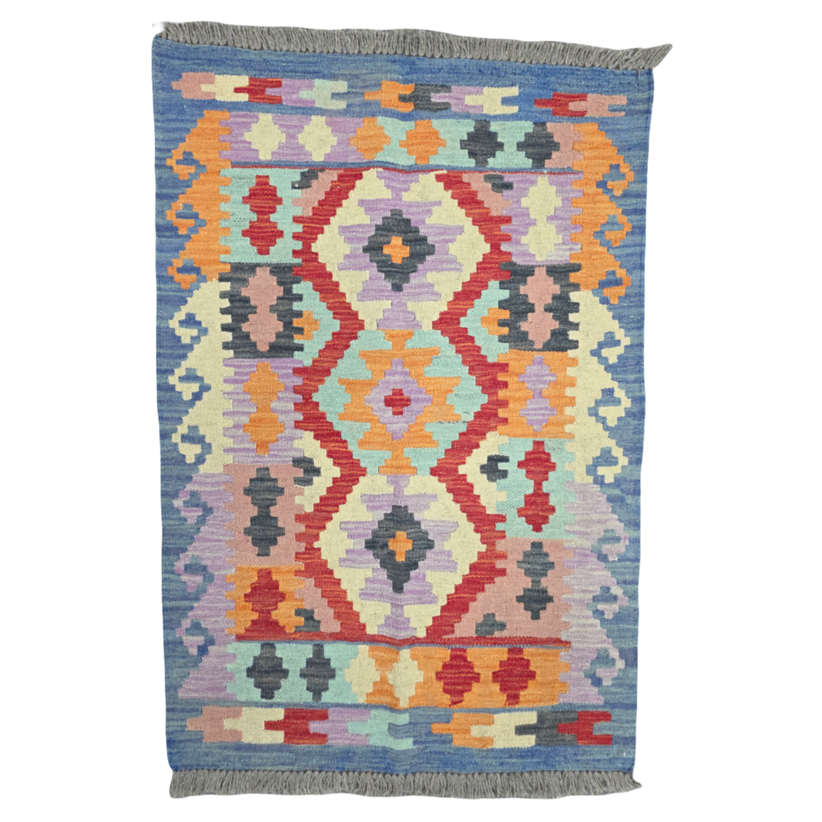 117 x 77 cm Hand Woven Afghan Kilim Rug