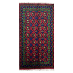 182 x 94 cm Hand-Knotted Afghan Akche Rug