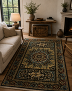 185 x 124 cm Hand-Knotted Afghan Mamluk Wool Rug