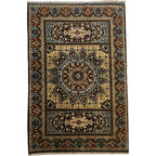 185 x 124 cm Hand-Knotted Afghan Mamluk Wool Rug