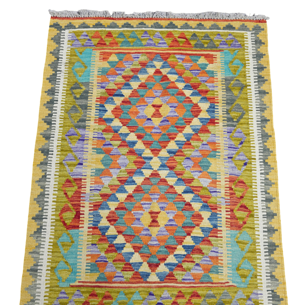 115 x 87 cm Hand W0ven Afghan Kilim Rug