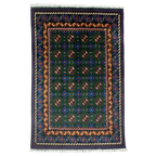 189 x 119 cm Hand-Knotted Afghan Akche Tribal Rug