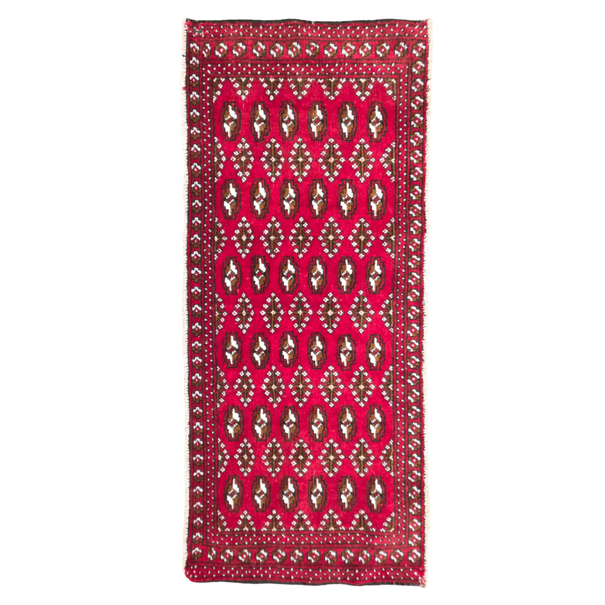 134 x 57 cm Hand-Knotted Persian Turkmen Rug