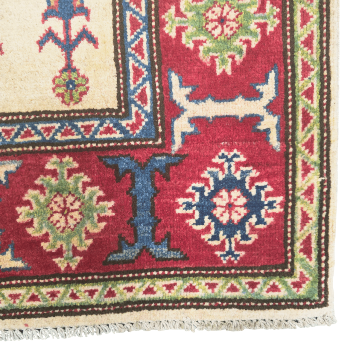 185 x 123 cm Hand Knotted Afghan Kazak Rug