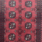 193 x 96 cm Hand-Knotted Afghan Bokhara Akche Rug
