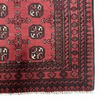 193 x 96 cm Hand-Knotted Afghan Bokhara Akche Rug