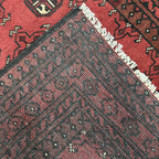 193 x 96 cm Hand-Knotted Afghan Bokhara Akche Rug