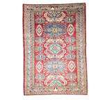 240 x 169 cm Hand Knotted Afghan Kazak Rug
