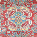 240 x 169 cm Hand Knotted Afghan Kazak Rug