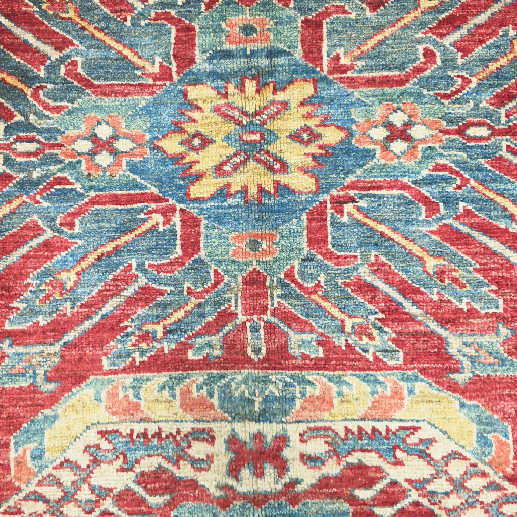 240 x 169 cm Hand Knotted Afghan Kazak Rug