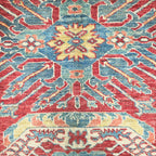 240 x 169 cm Hand Knotted Afghan Kazak Rug