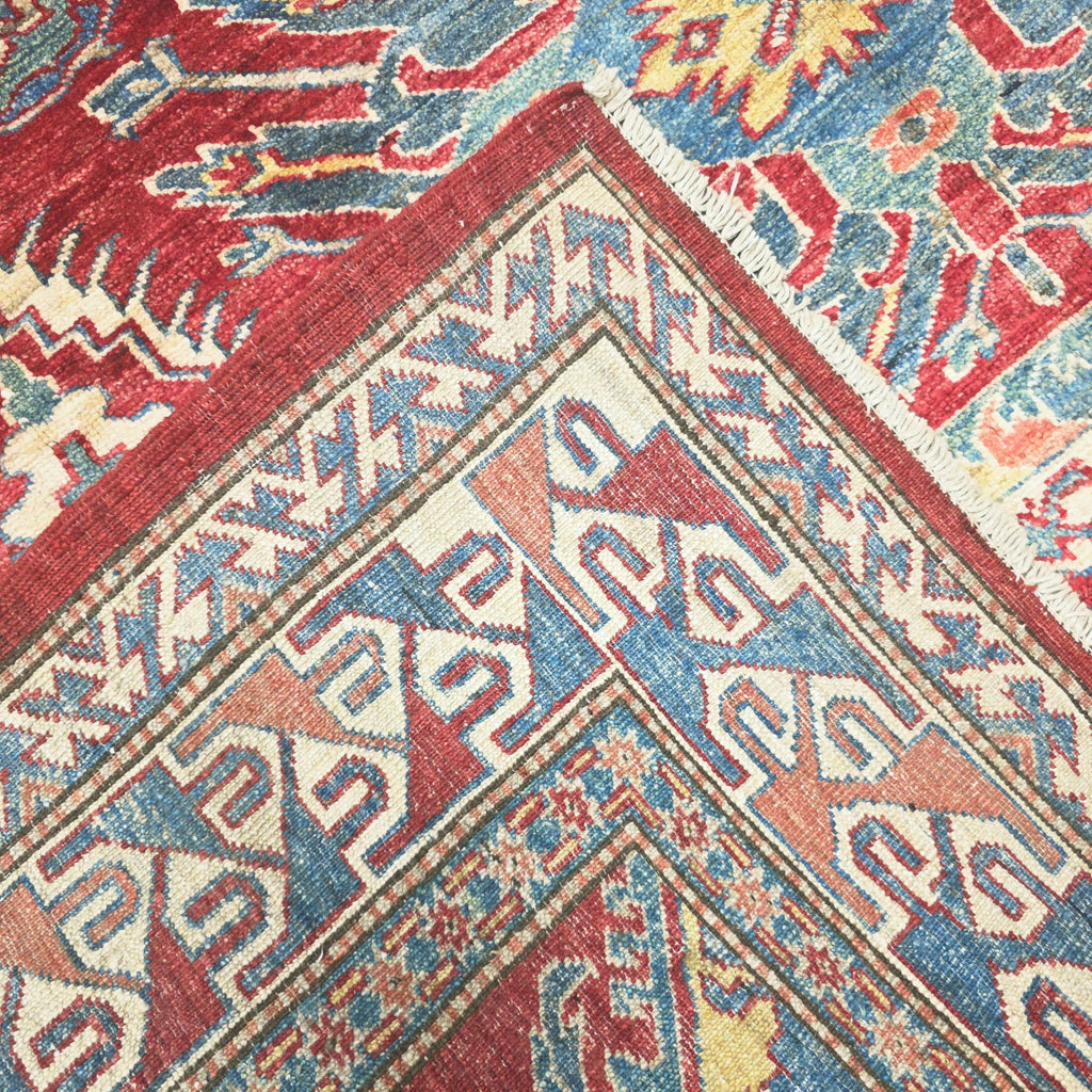 240 x 169 cm Hand Knotted Afghan Kazak Rug