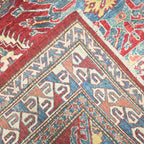 240 x 169 cm Hand Knotted Afghan Kazak Rug