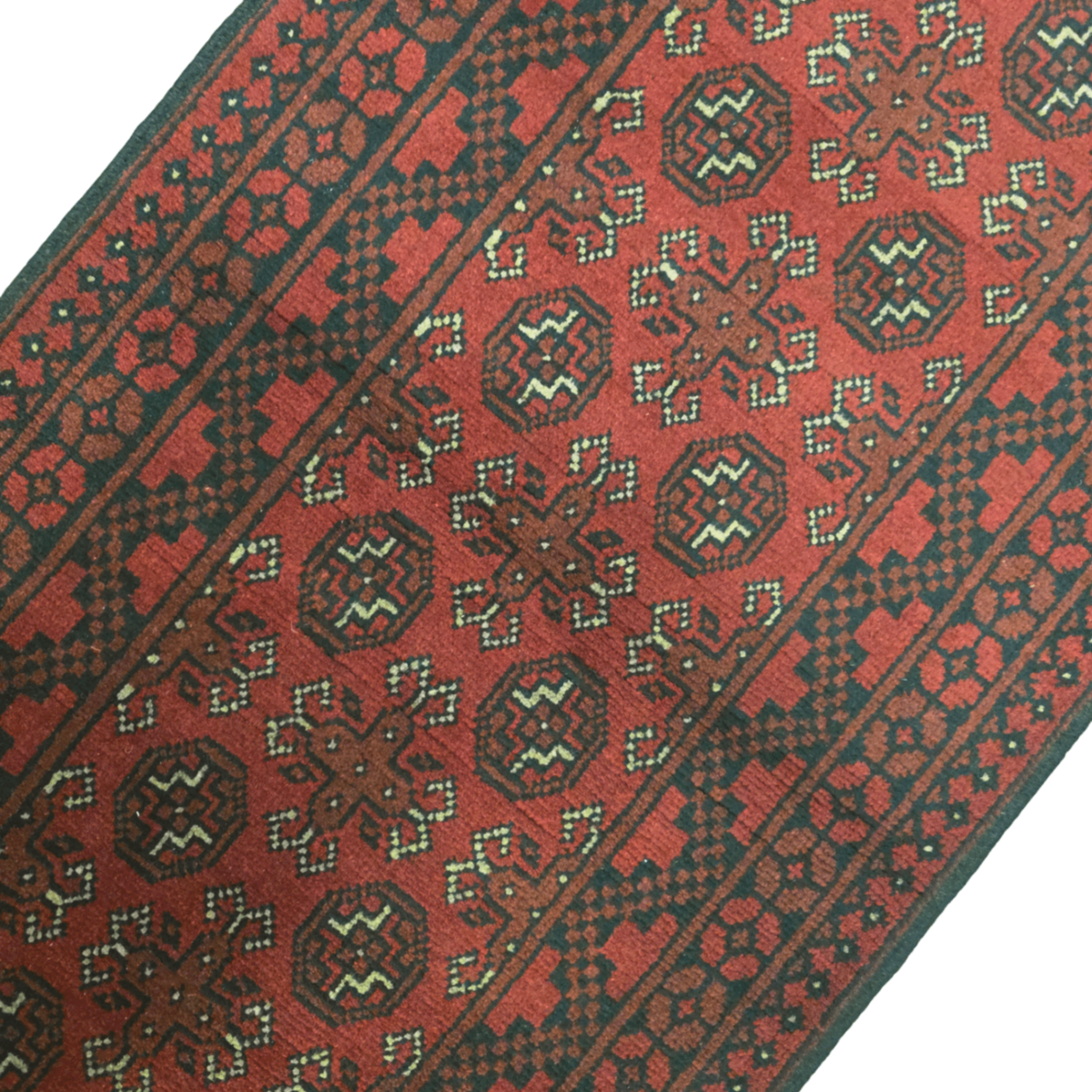 284 x 78 cm Red Afghan Bokhara Runner Rug