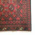 284 x 78 cm Red Afghan Bokhara Runner Rug