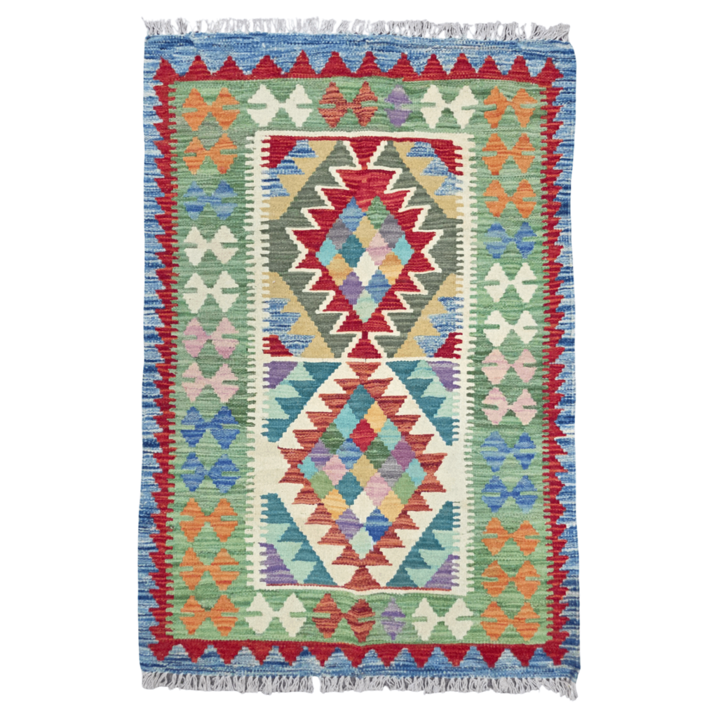 125 x 84 cm Hand Woven Afghan Kilim Rug