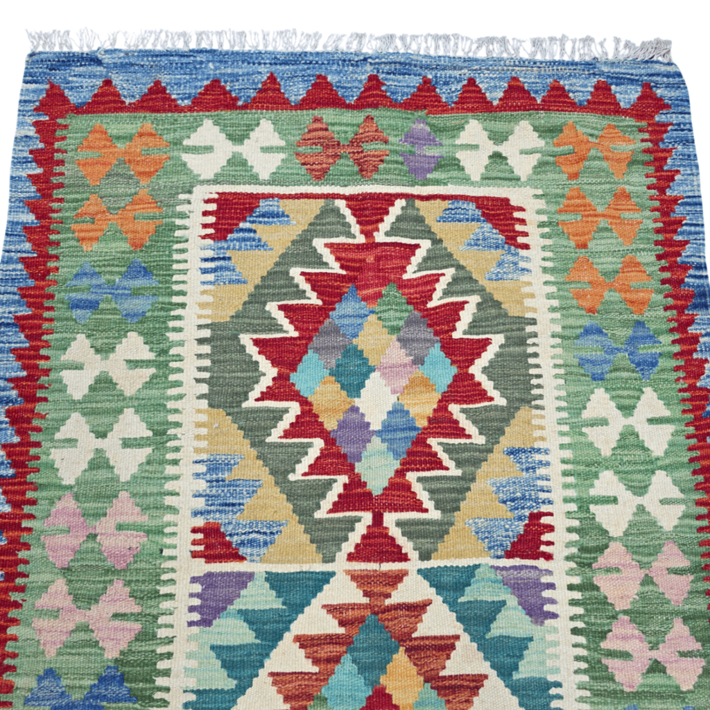 125 x 84 cm Hand Woven Afghan Kilim Rug