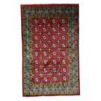190 x 116 cm Hand-Woven Color Afghan Akche Wool Rug