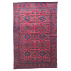 190 x 150 cm Hand-Knotted Afghan Turkmen Rug