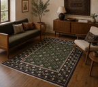 193 x 147 cm Hand-Knotted Afghan Akche Bokhara Rug