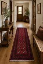 193 x 96 cm Hand-Knotted Afghan Bokhara Akche Rug