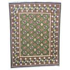 194 x 150 cm Hand-Woven Afghan Akche Rug
