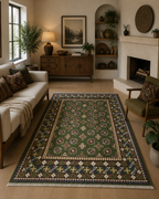 194 x 150 cm Hand-Woven Afghan Akche Rug