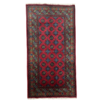 195 x 105 cm Hand-Knotted Afghan Akche Rug