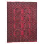 195 x 150 cm Hand-Woven Afghan Akche Rug