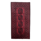 195 x 97 cm Hand-Knotted Afghan Akche Rug